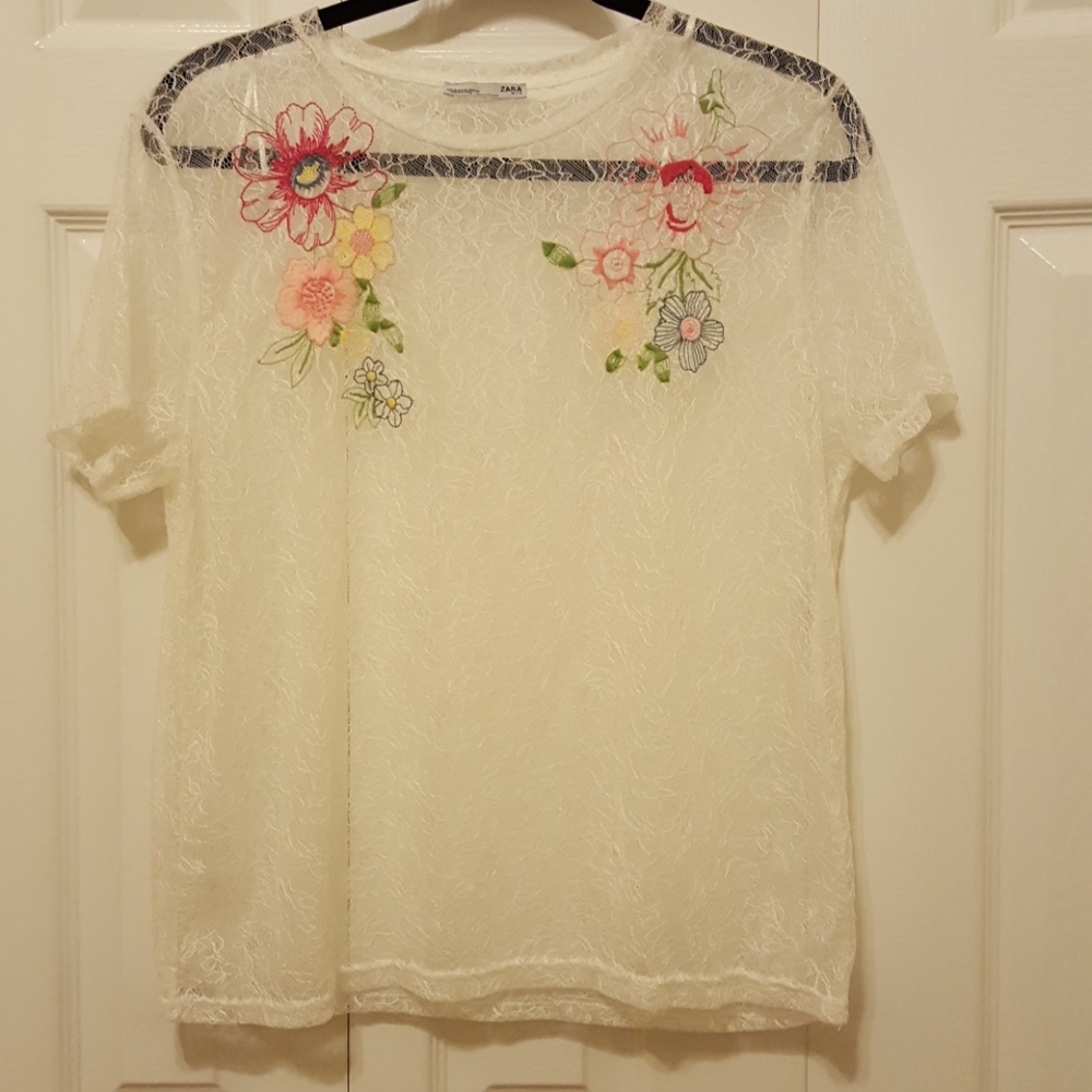 Zara lace popover